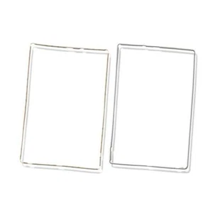 FRAME CORNICE PLASTICA PER VETRO TOUCH SCREEN IPAD 3 & 4 BIANCO CON BIADESIVO - Imagen 1 de 1