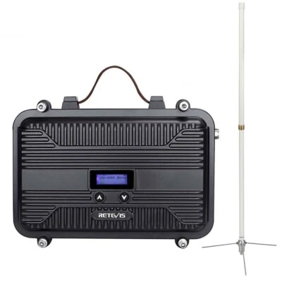 Repetidor portátil GMRS Retevis RT97S Full Duplex + antena de alta ganancia MA09 Foto 1 de 4