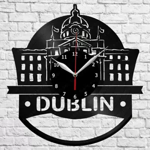 Dublin Vinyl Record Wall Clock Home Fan Art Decor 12'' 30 cm 5315 - Picture 1 of 12