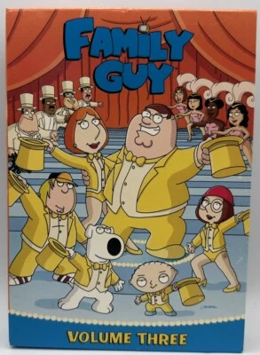Family Guy, Volume Three DVD Three Disc Set By Seth Mcfarlane Free Shipping - Image 1 of 3