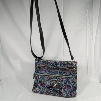 Relic Brand Handbag Purse Floral Pink Blue Big Logo Spring Bag Vegan Leather - Image 1 of 4