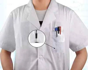 Shirt Pocket Protector PVC For School Hospital Office Supplies Clear 10 Pieces - Picture 1 of 8