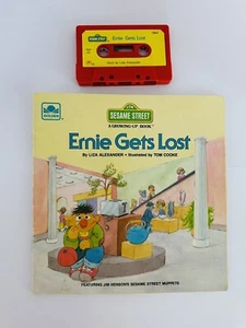 Sesame Street Read-Along Book & Cassette Ernie Gets Lost Vintage 1985 - Picture 1 of 6