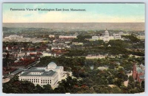 1913 WASHINGTON DC VISTA PANORÁMICA DESDE MONUMENTO POSTAL ANTIGUA - Imagen 1 de 2