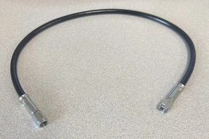 Fragola -3 AN Stainless Steel Braided Brakeline with Black Coating- 22" Length - Picture 1 of 2
