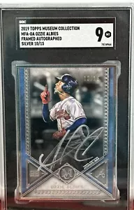 2019 Topps Museum Collection Framed Auto Silver Ozzie Albies /15 - Picture 1 of 2