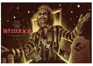 Bottleneck Gallery BEETLEJUICE Matt Ryan Tobin Print Variant Edition x/150 - Picture 1 of 1