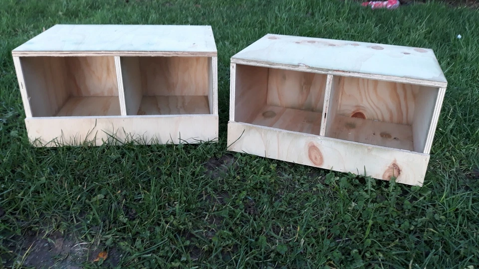 4 Niche Pondoir Poule Naine,lapin Nain, Hamster, Cochon D' Inde,perdrix - Photo 1/1