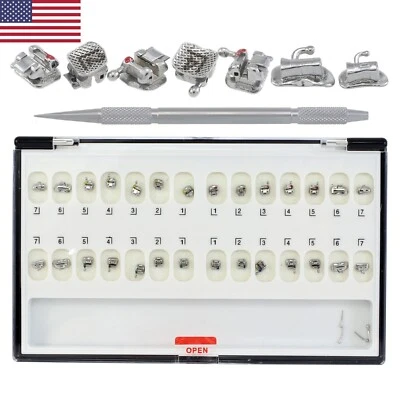 Dental Ormco Damon Q Brackets Orthodontic Self Ligating Metal Braces Roth 022 - Image 1 of 4