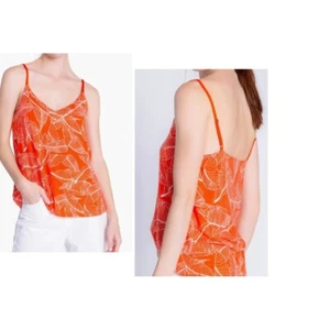 P.J. Camisa Salvage Leaf Dreams, fuego, talla S - Imagen 1 de 12