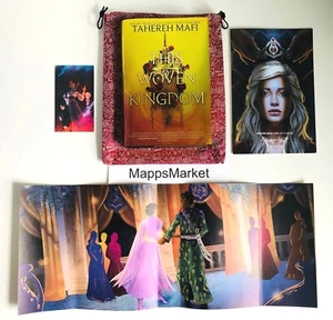 SIGNED This Woven Kingdom by Tehereh Mafi LITJOY ~ Reversible DJ & Sprayed Edges - Picture 1 of 12