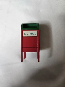 DEPT 56 The Original Snow Village, Briefkasten Zubehör rot grün Metall - Bild 1 von 6