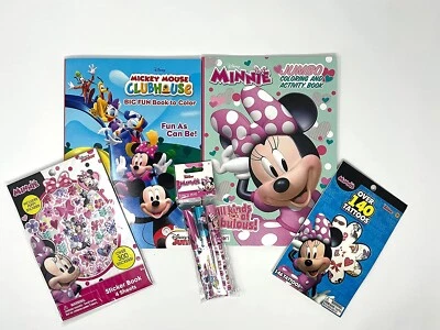 Disney Minnie Coloring Book Bundle Pack: Stickers,Temporary Tattoos, Pens Foto 1 de 4