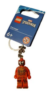 LEGO Marvel Spider Man Minifigure 854154 Carnage Keychain - Picture 1 of 2