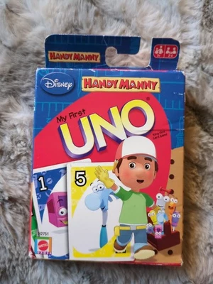 Handy Manny My First Uno Cards By Mattel - New / Open Box - Image 1 of 3