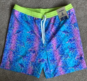 NWT Chubbies Dino Delights Swim Trunks Youth XL 18/20 Mesh Liner. - Picture 1 of 4