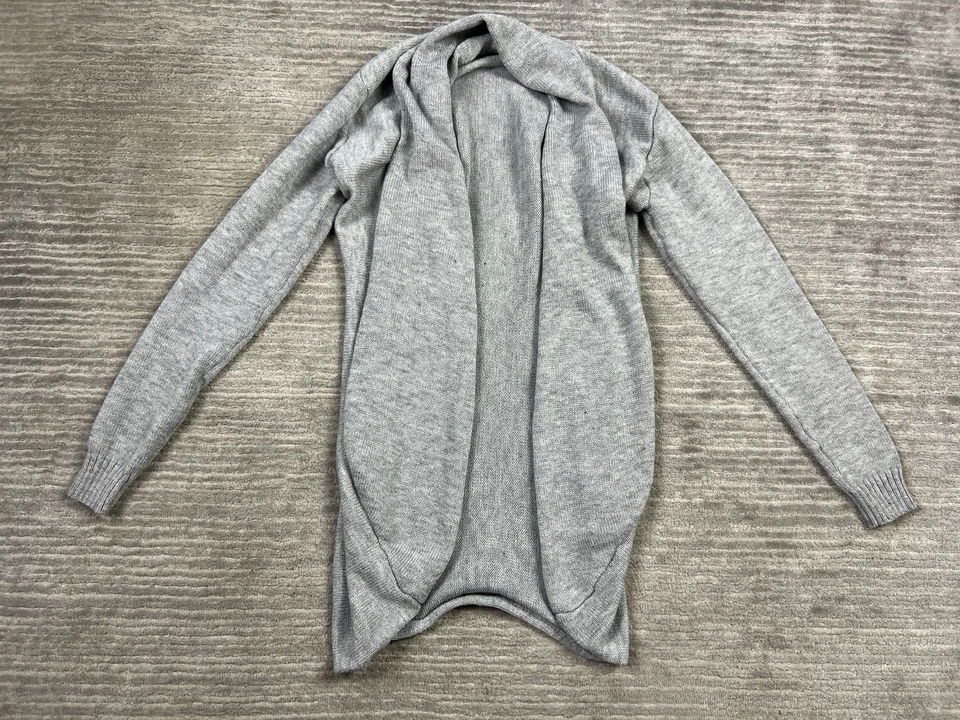 POL 毛衣女式小号灰色长袖开襟针织休闲 — 第 1/4 张图片