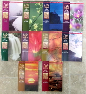 Life Lessons With Max Lucado Lot Of 10 Books Bible Study Christian Theology Set — 第 1/3 张图片