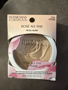 Physicians Formula Rose All Day Petal Glow Highlighter Shade PF11122 Soft Petal - Picture 1 of 3