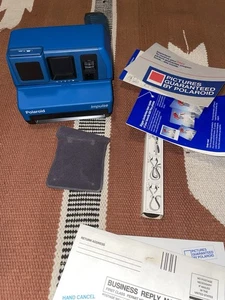 Vintage - Rare Jade Blue Polaroid Impulse 600 Instant Film Camera - Bild 1 von 7