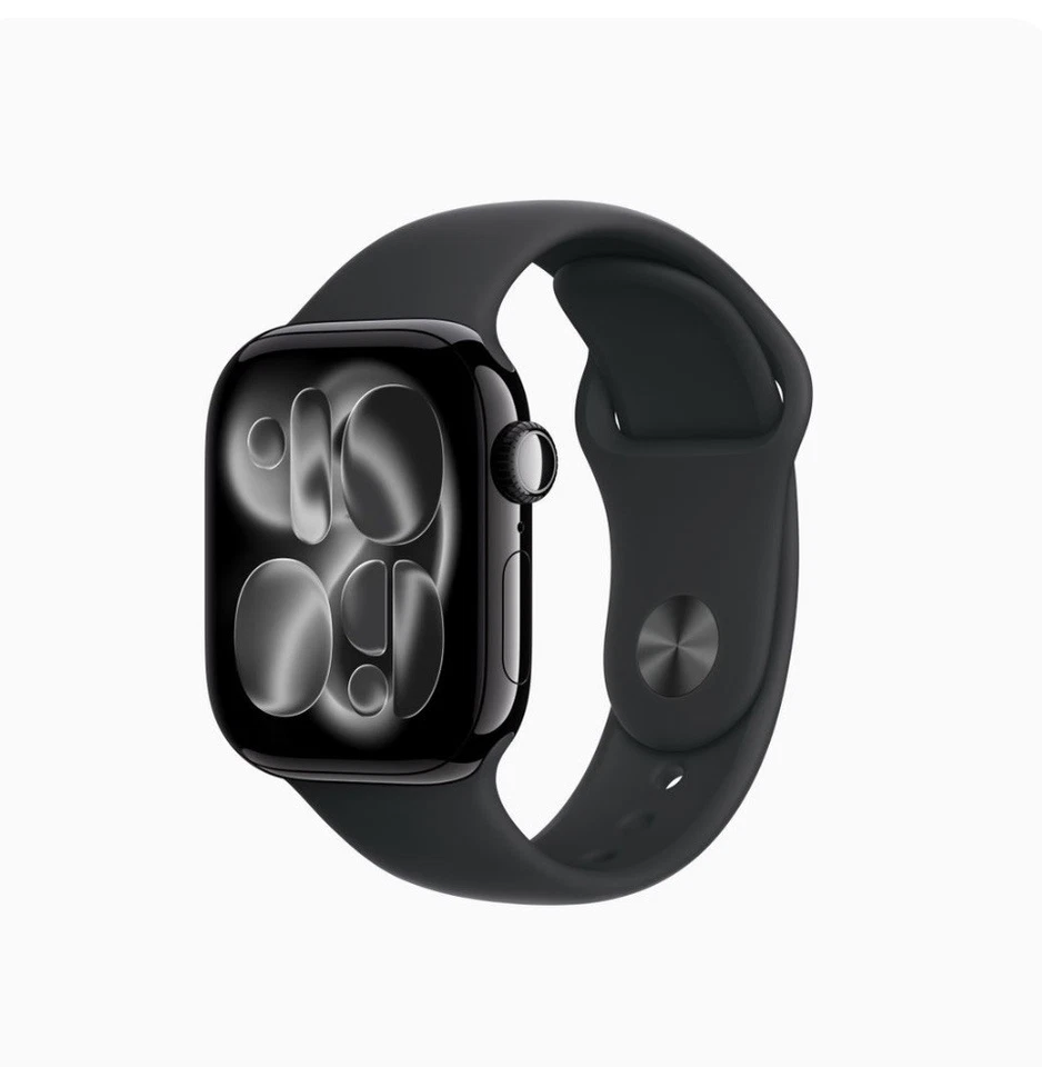APPLE Watch Series 11 46mm GPS Jet Black Aluminium Case Black Sports Band M/L - Image 1 of 3