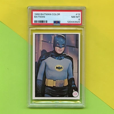 Original 1966 Topps Batman Bat Laffs Trading Card #13 PSA 8 - Image 1 of 3