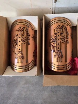 Southwest Copper Light Sconces - Image 1 of 4