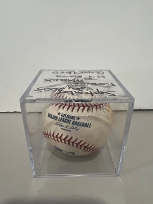 2005 MLB Game Used Ball – Marlins @ Mets 9/20/05 – MLB Authenticated MR969413 - Image 1 of 3