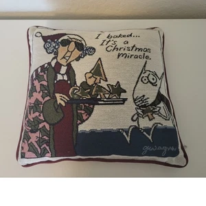 Hallmark Maxine Shoebox Decorative Pillow Decor Christmas Miracle 12X11 - Picture 1 of 5