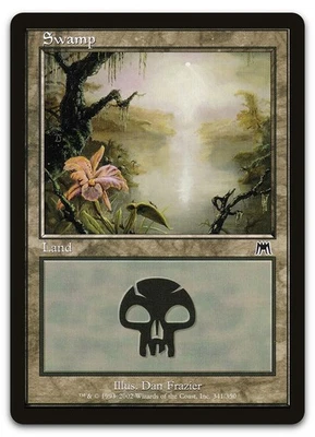 Swamp (341) #341 (LP) Onslaught ONS Magic MTG - Image 1 of 2