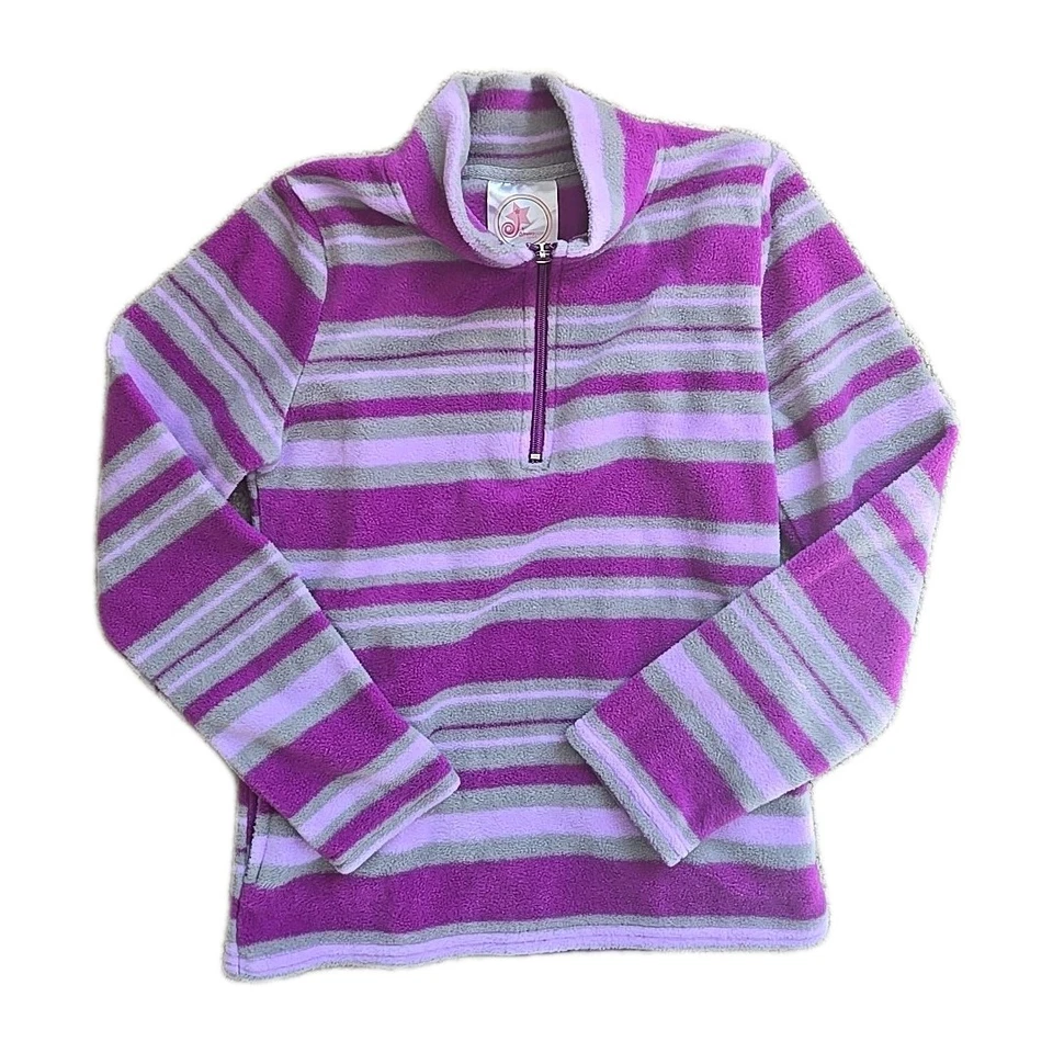 Chaqueta polar Dreamstar GIRLS KIDS rosa y gris talla XL (16) a rayas Foto 1 de 4