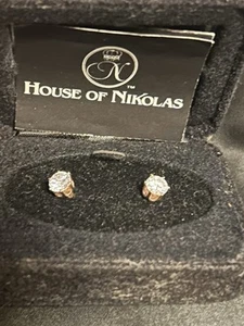 House of Nickolas REPRODUCTION Diamond Earrings - Picture 1 of 11