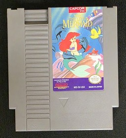 Disneys The Little Mermaid (Nintendo Entertainment System, NES) Cartridge Tested