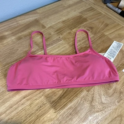 Top de Bikini Roxy Bralette Playa Clásico Talla Mediana Rosa Nuevo con Etiquetas Foto 1 de 4
