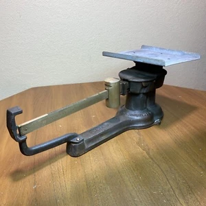 Howe Scale Post Office Brass Cast Iron Vtg Antique - Picture 1 of 11