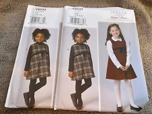 Vogue Pattern V9233 Girls KATHRYN BRENNE Jumper & Button Front Blouse EASY - Picture 1 of 4