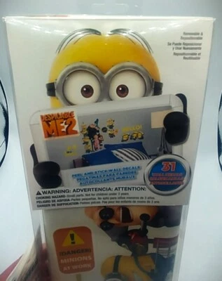 Calcomanías de pared precortadas Despicable Me 2 pelar y pegar 31 pegatinas nuevas hechas en EE. UU. Foto 1 de 4