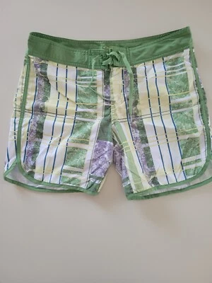 OAKLEY Mujer Boardshort Surf Patinador Natación Paisley Rayas Tabla Corta Playa 10 Foto 1 de 2