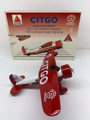 Citgo 1932 Lockheed Vega Highwing 1/32 Diecast Airplane Bank 1st In A Series - Image 1 of 4