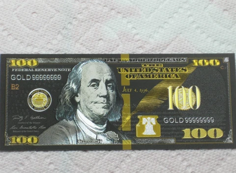 Black Silver Gold Note Antiques Non Antique Bill Collectible Signs Plaque Art Cover