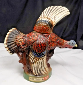 Austin Nichols Empty 12" Wild Turkey Whiskey Decanter Bottle 185 No 3 - Picture 1 of 4