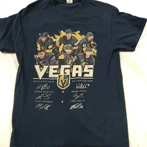 Vegas Golden Knights T-Shirt Navy Medium Cover