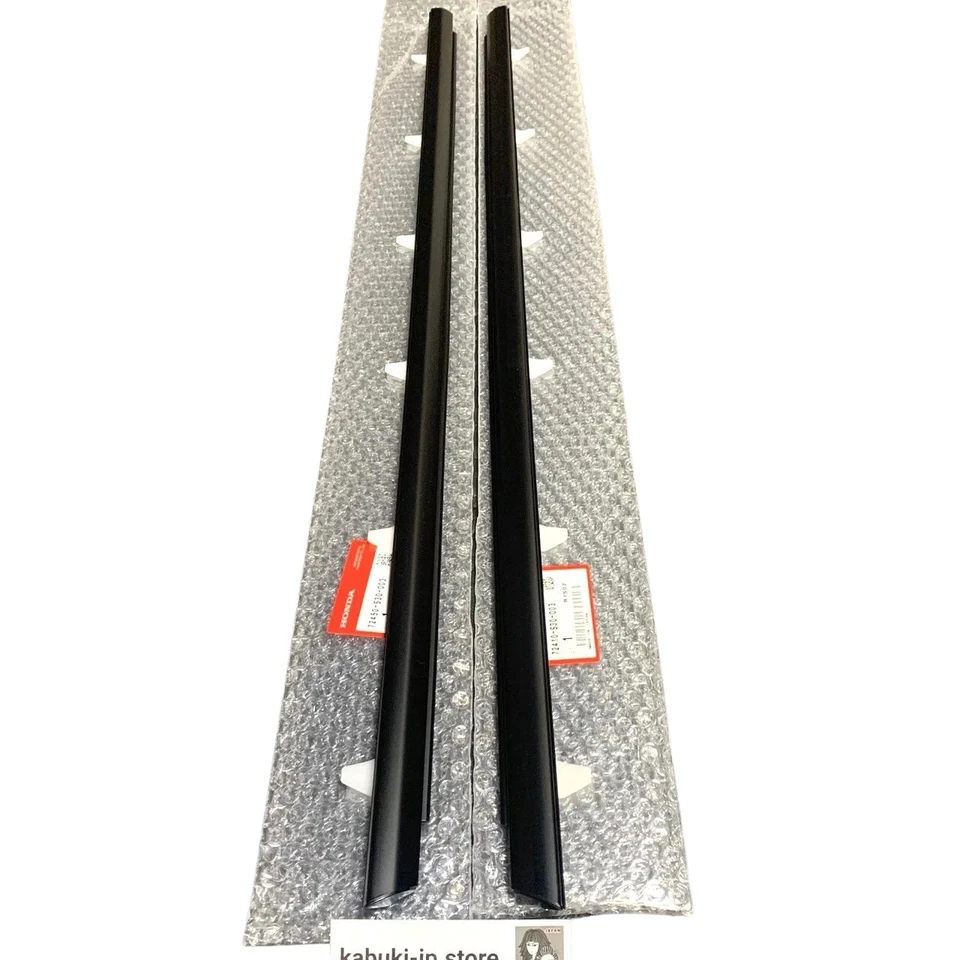 HONDA GENUINO Prelude BB Ventana Puerta Moldura Tira Climática Exterior Derecha y Derecha Conjunto OEM Foto 1 de 4