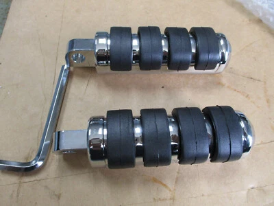  HARLEY BIG TWIN & SPORSTER MOTOCICLETA ESTRIBERAS ANTI VIBRACIÓN MONTAJE MACHO CROMO Foto 1 de 4