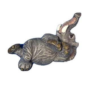 5" Elephant Tusks Laying Shelf Sitter Resin Fun Sculpture - Bild 1 von 8