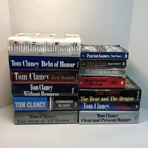 13 Tom Clancy Books Lot Jack Ryan John Clark Series Hardcover Paperback - Imagen 1 de 17