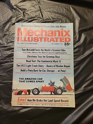 Иллюстрированный журнал Mechanix декабрь 1971 Continental Mark IV - Изображение 1 из 3