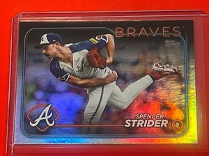 SPENCER STRIDER 2024 TOPPS SERIES 1 SILVER FOIL #11 ATLANTA BRAVES - Picture 1 of 2