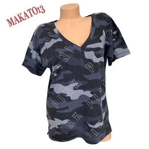 Victoria’s Secret PINK EXTRA SMALL Shine Bling V-neck Tshirt Short Sleeve Tee - Picture 1 of 5