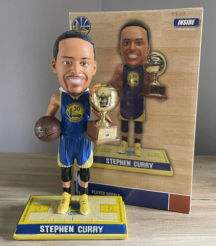 STEPHEN CURRY Golden State Warriors 2015 NBA 3-Point Record & Trophy Bobblehead Cover